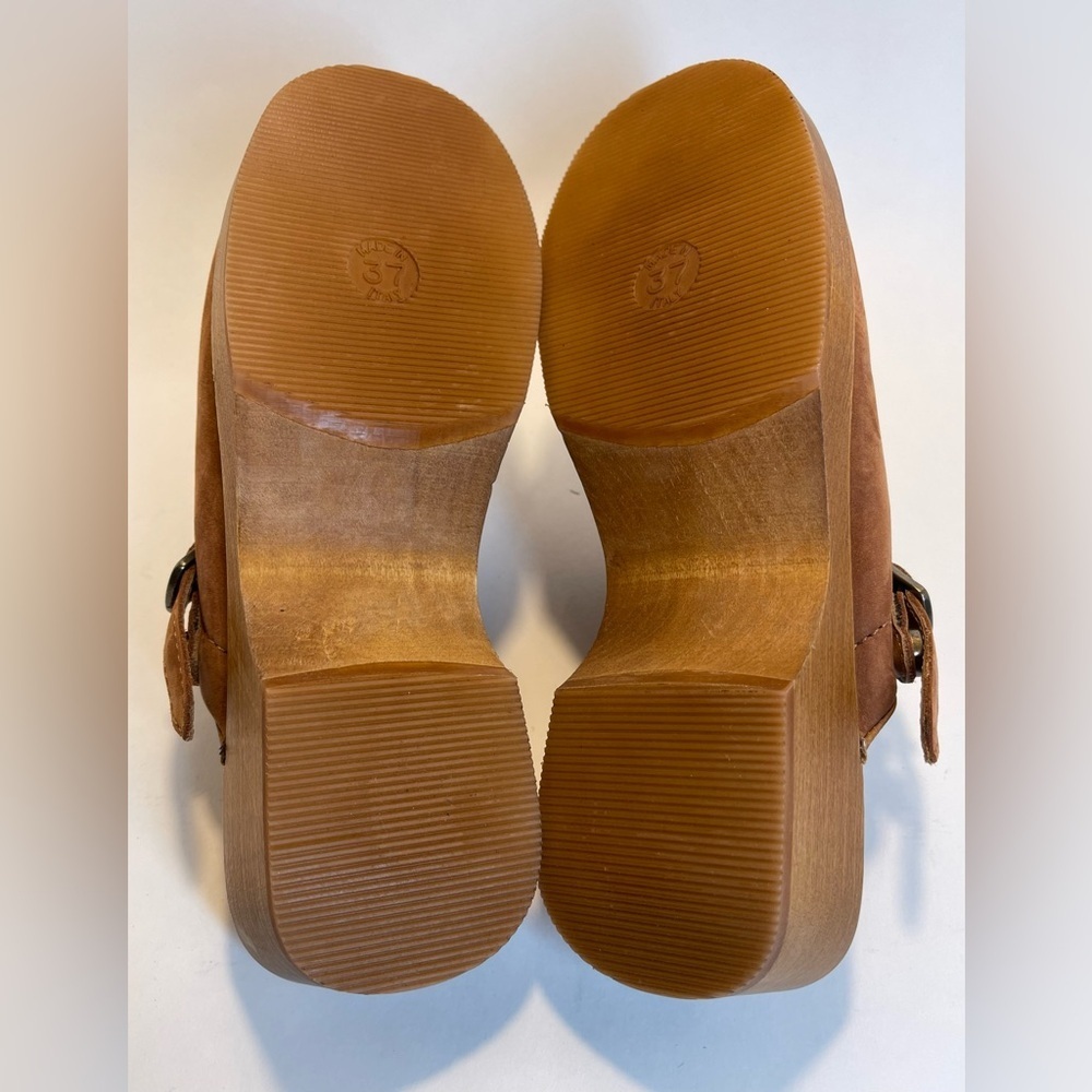 NWOT RE/DONE 70s Suede Platform Clogs Size 37 EU (6.5 US) Made in Italy - Picture 12 of 12